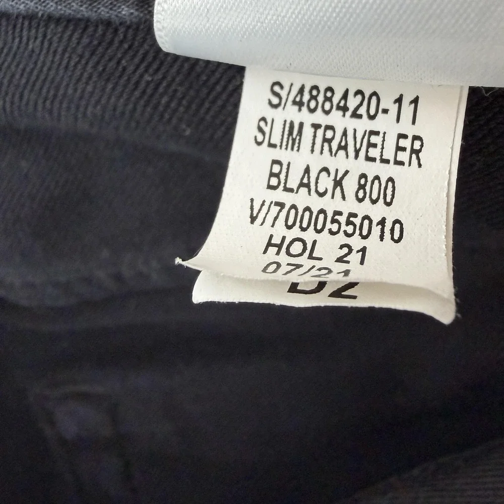 Banana Republic Slim Traveler Jeans Mens 32x32 Black Stretch Denim Pants 488420
